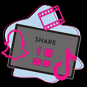 share your photo booth images with social media instantly